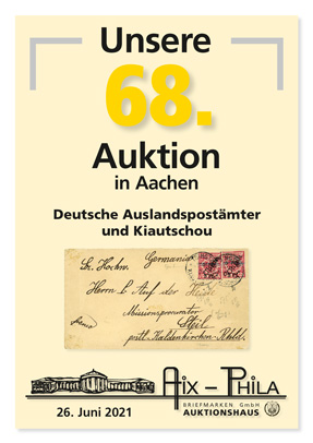 Titelseite 68. Aix-Phila Briefmarken- und Münzauktion