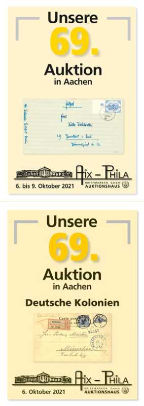 Katalog 69. Briefmarken- und Münzauktion